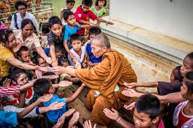 Community charity support - Religious leader serving those in need